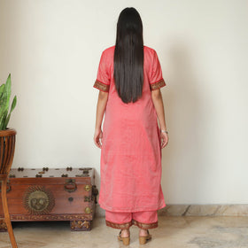 Buy Dharwad Cotton Kurta with Palazzo & Dupatta Set