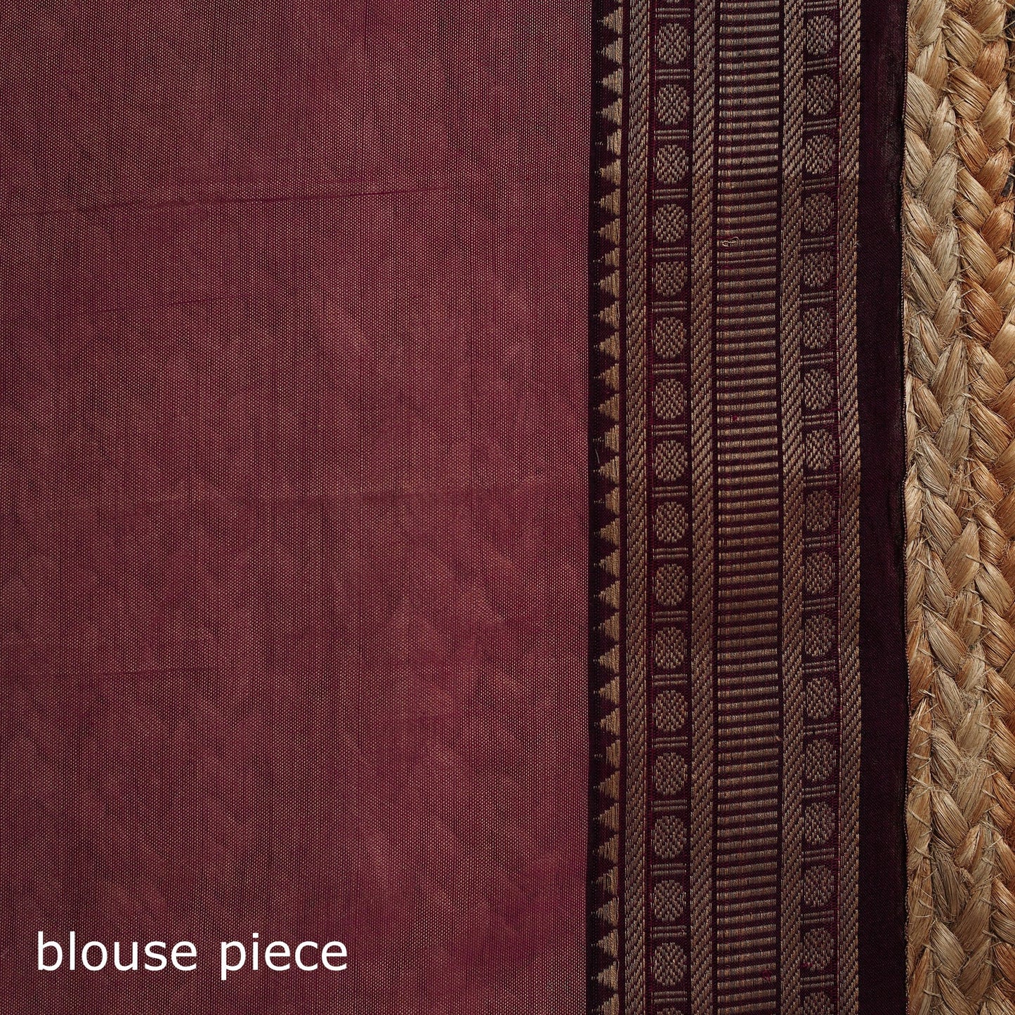Dharwad cotton saree with border 39 - handcrafted