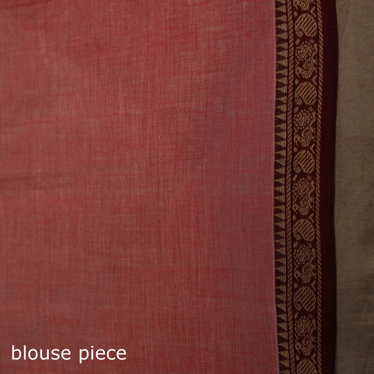 Dharwad cotton saree with border 40 - handcrafted