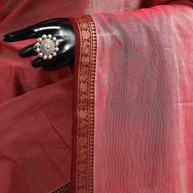 Dharwad cotton saree with border 40 - handcrafted