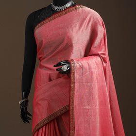 Dharwad cotton saree with border 40 - handcrafted