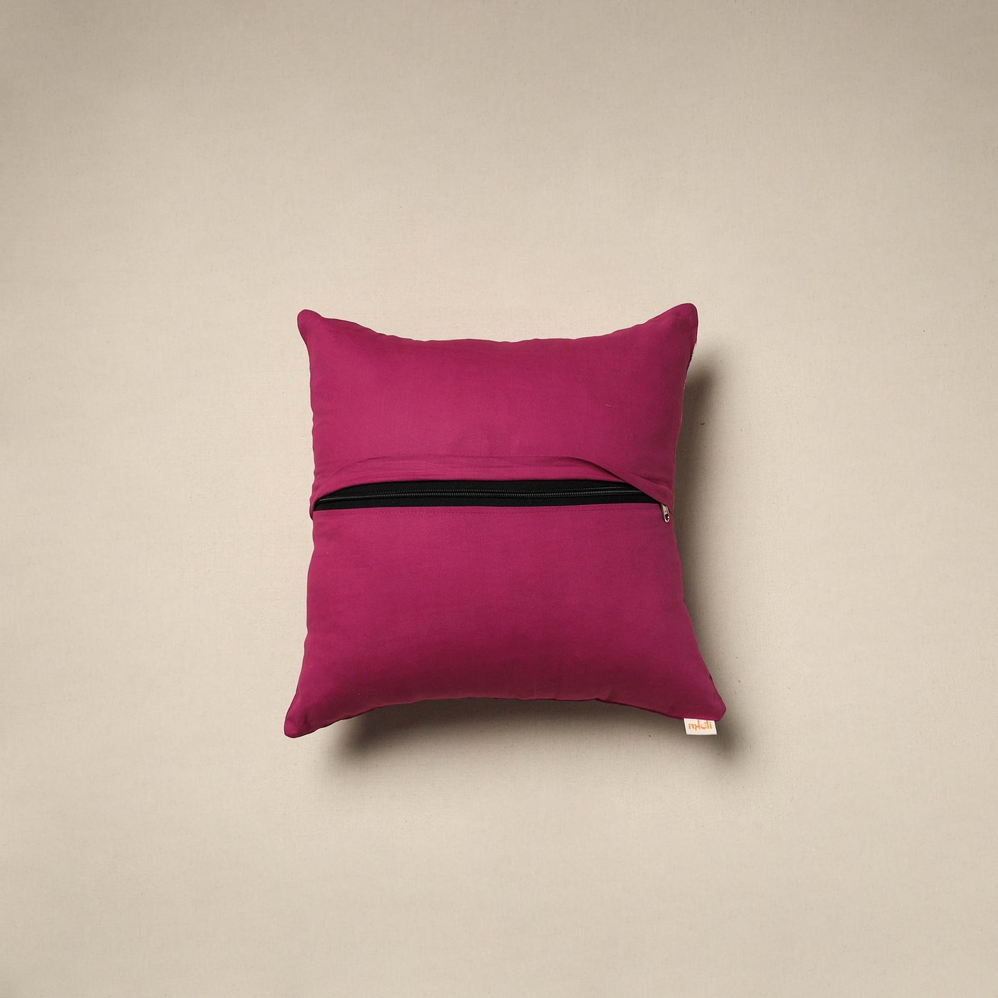 Dharwad & sanganeri patch cotton cushion cover 01