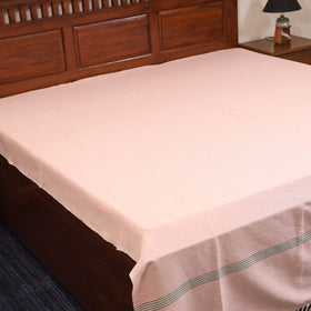 Pink - double handloom cotton bed sheet (108 x 90 in) 45