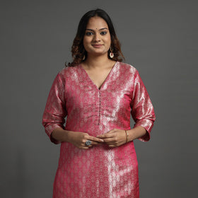  Elegant Banarasi Brocade Silk Kurta with Pant Set 