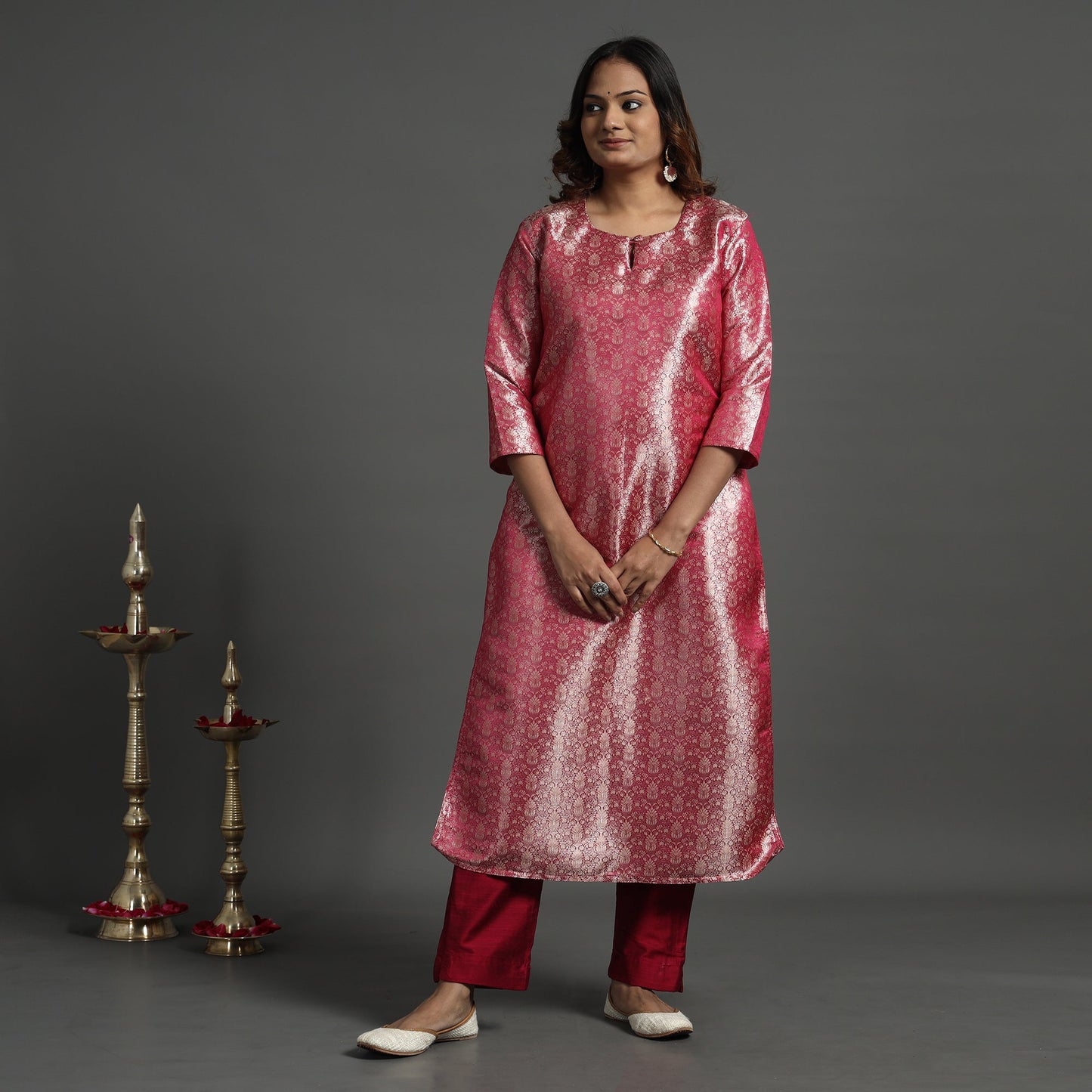 banarasi silk kurta set