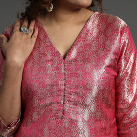  Elegant Banarasi Brocade Silk Kurta with Pant Set 