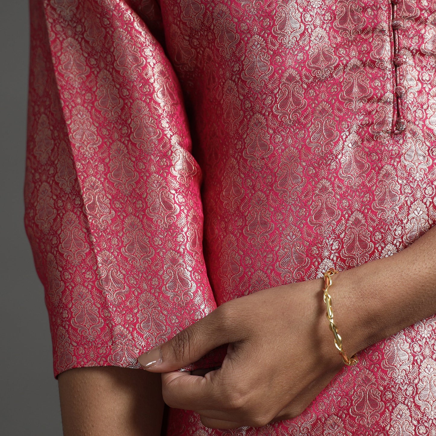  Elegant Banarasi Brocade Silk Kurta with Pant Set 