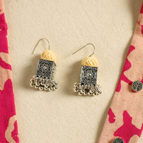 Pink - fabart german silver necklace set 24 - handcrafted