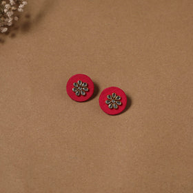 Fabart kundan earrings & maang tikka set 06 - handcrafted