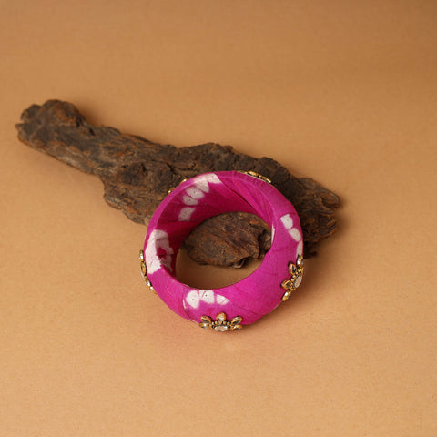 Fabart Kundan & Mirror Work Handmade Bangle 06