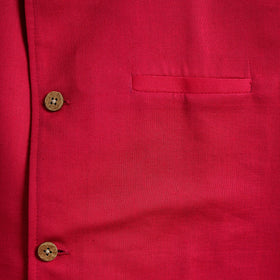 Flex cotton men plain nehru jacket 05 - handcrafted