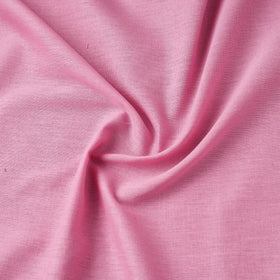 Pink Flex Cotton Prewashed Plain Fabric