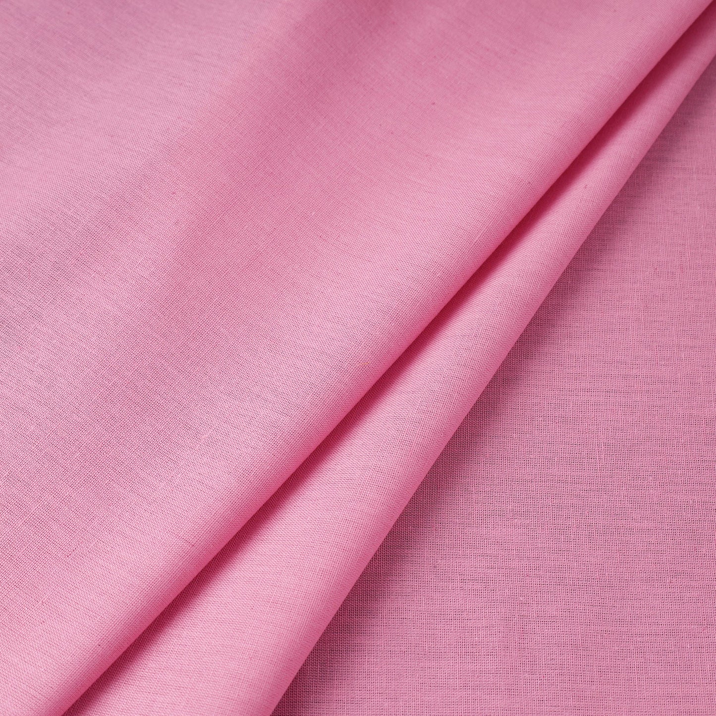 Pink Flex Cotton Prewashed Plain Fabric
