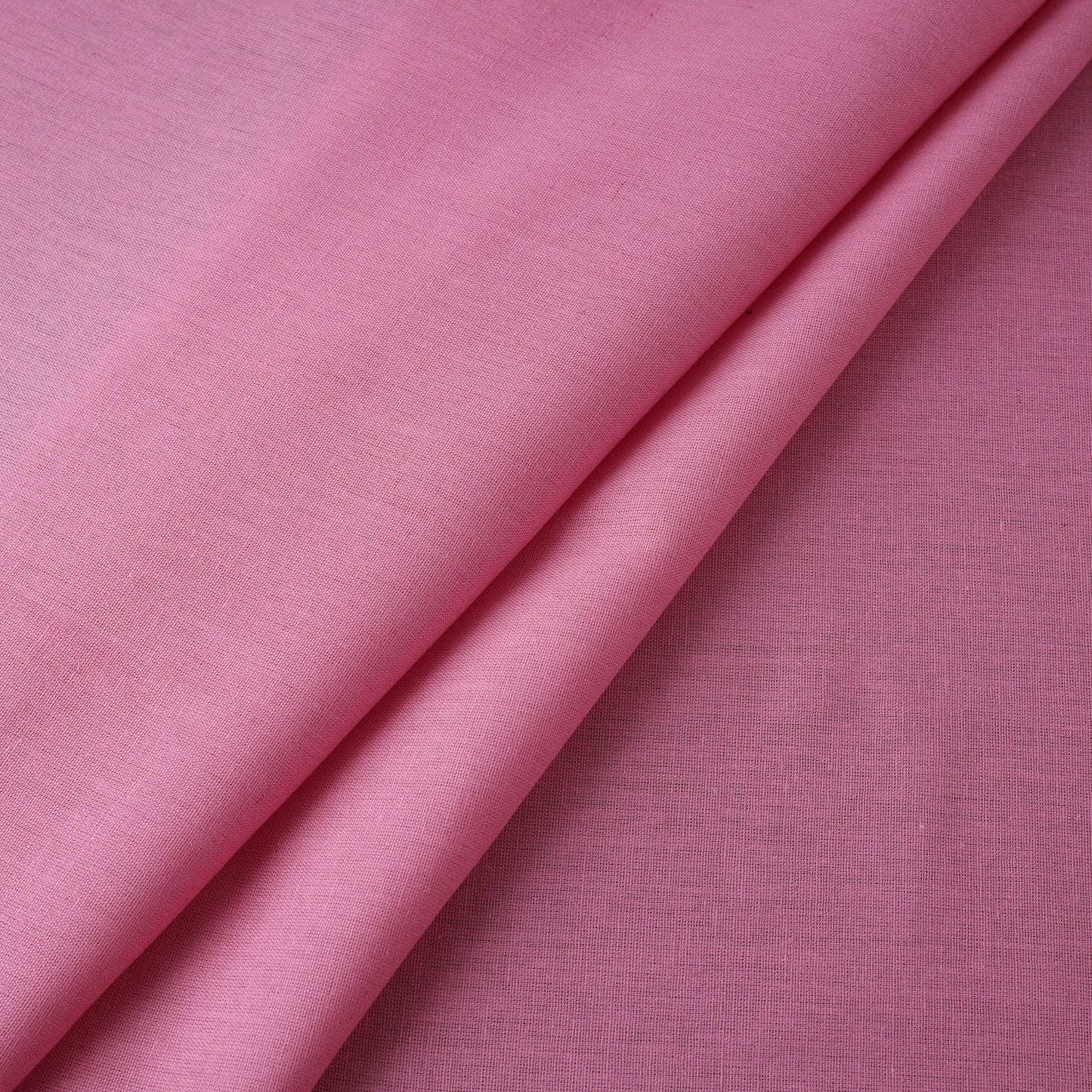 Pink - flex cotton prewashed plain fabric 19 - handcrafted