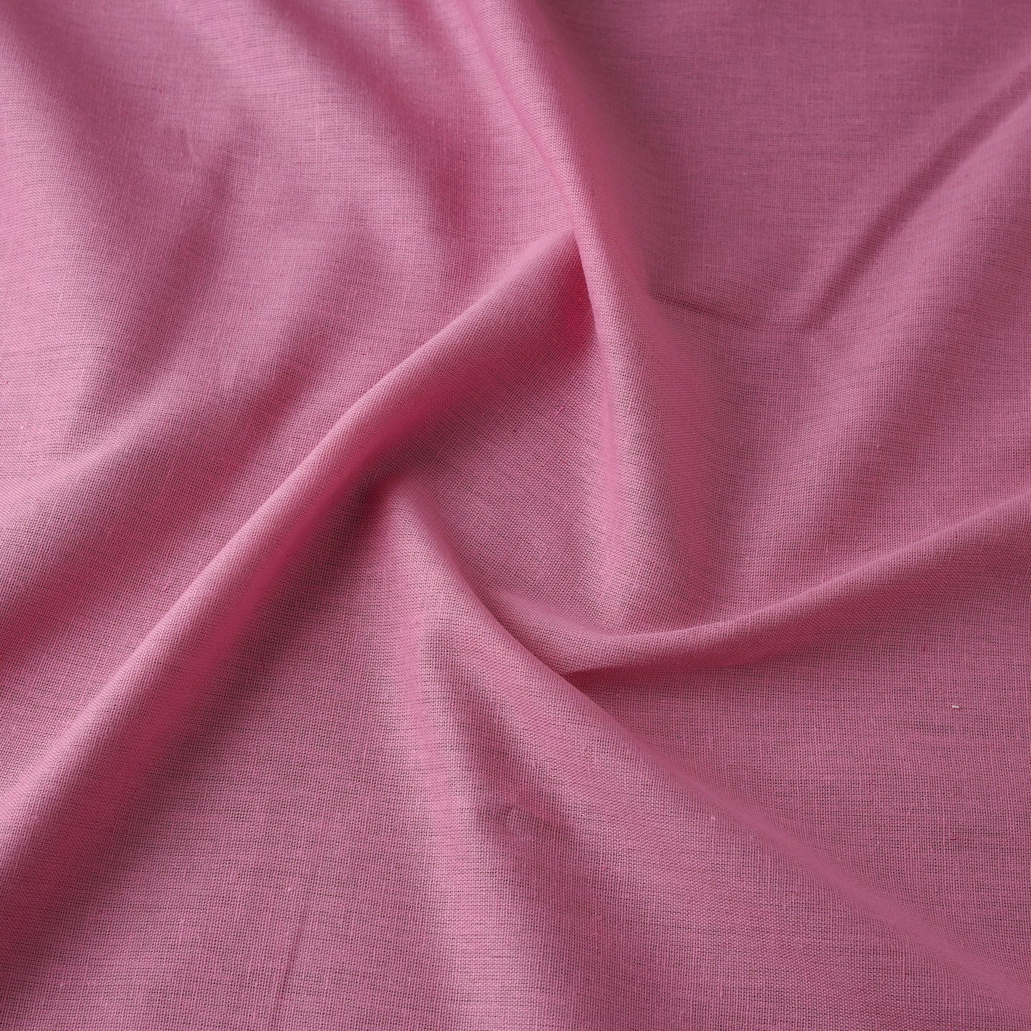 Pink - flex cotton prewashed plain fabric 19 - handcrafted