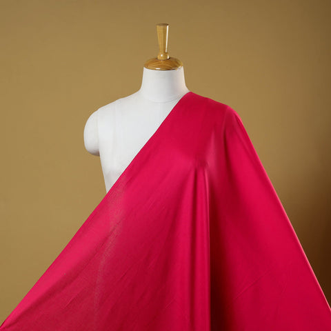 Pink - flex cotton prewashed plain fabric 21 - handcrafted