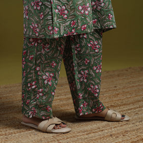 Floral cotton sanganeri co-ord set 03 - handcrafted