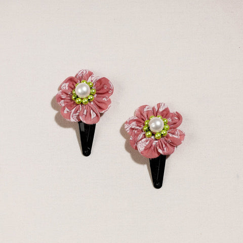  Flower Handmade Tik-Tok Hair Clip (Set of 2) Online l  iTokri.com