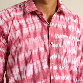 Buy Full Sleeve Tie & Dye Cotton Men Shibori Shirt