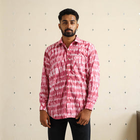 Buy Full Sleeve Tie & Dye Cotton Men Shibori Shirt