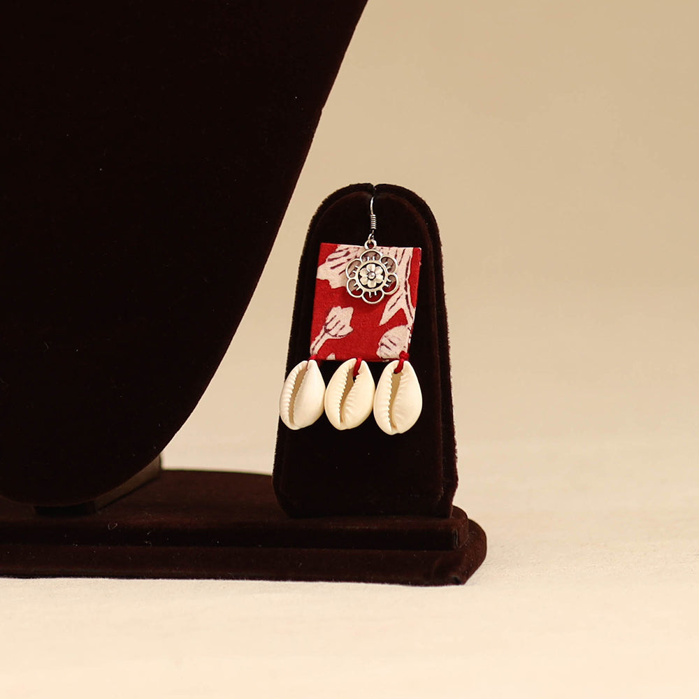 Pink - german silver fabart choker necklace set with shell