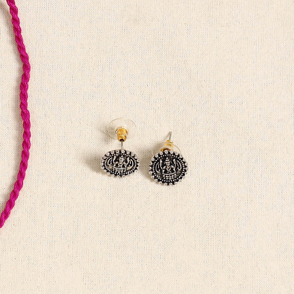 Pink - german silver necklace set 11 - handcrafted