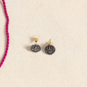 Pink - german silver necklace set 11 - handcrafted