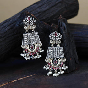 White German Silver-Plated Classic Earrings
