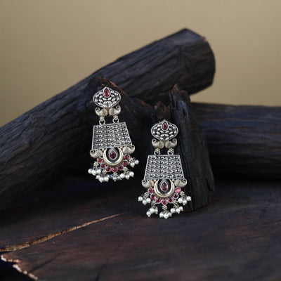 White German Silver-Plated Classic Earrings