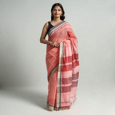 Buy Godavari Mini Gradient Dobby Cotton Handloom Saree 18 Online at iTokri.com