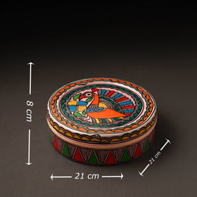 Godna Madhubani Handpainted Stainless Steel Casserole