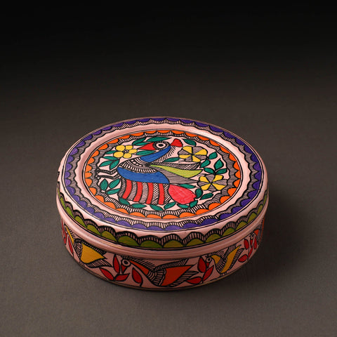  Godna Madhubani Handpainted Stainless Steel Casserole