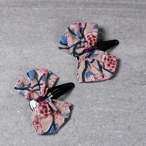  Handmade Gulmohar Flower Tik-Tok Hair Clip (Set of 2) Online l  iTokri.com