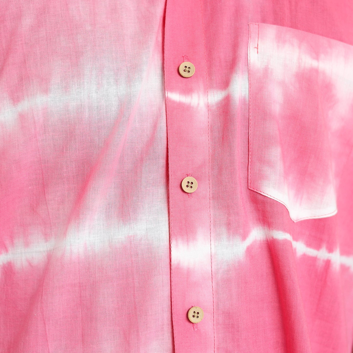 Buy Half Sleeve Tie & Dye Cotton Men Shibori Shirt