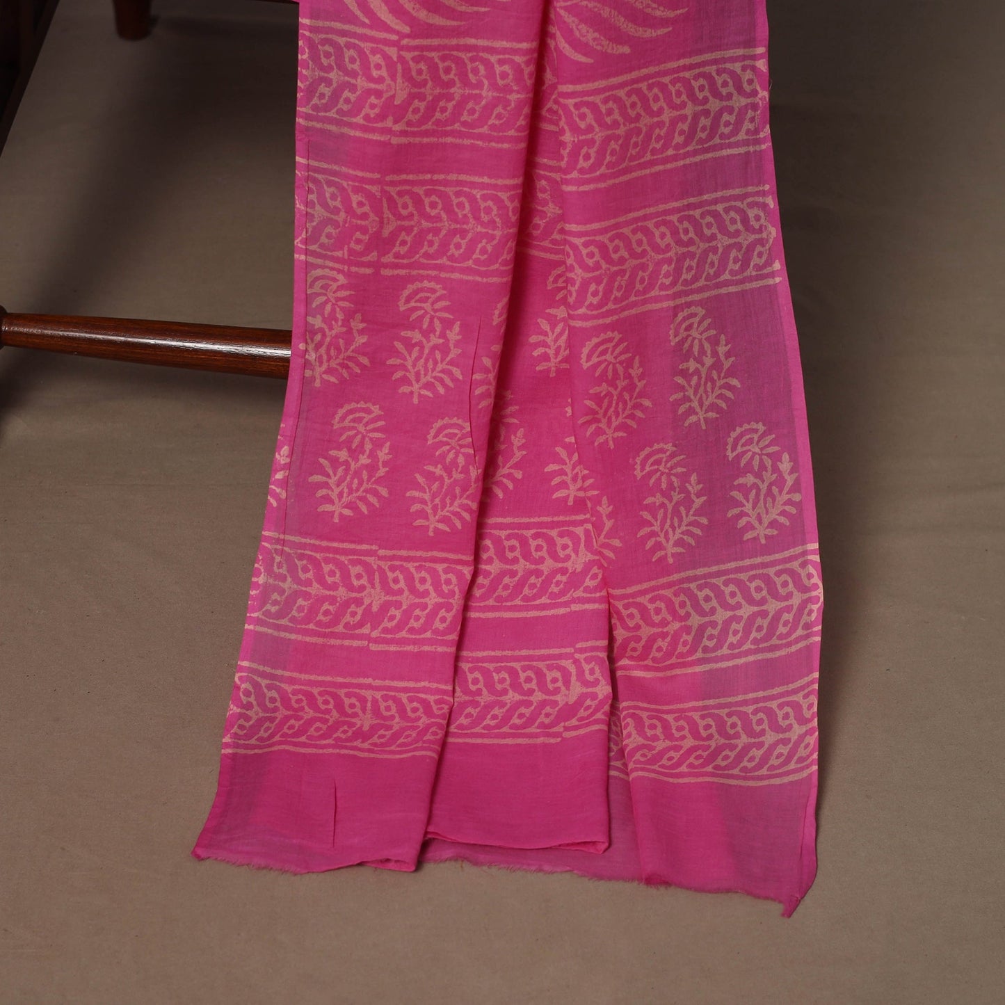 Hand batik cotton 3pc unstitched dress material 43