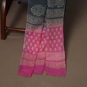 Hand batik cotton 3pc unstitched dress material 44