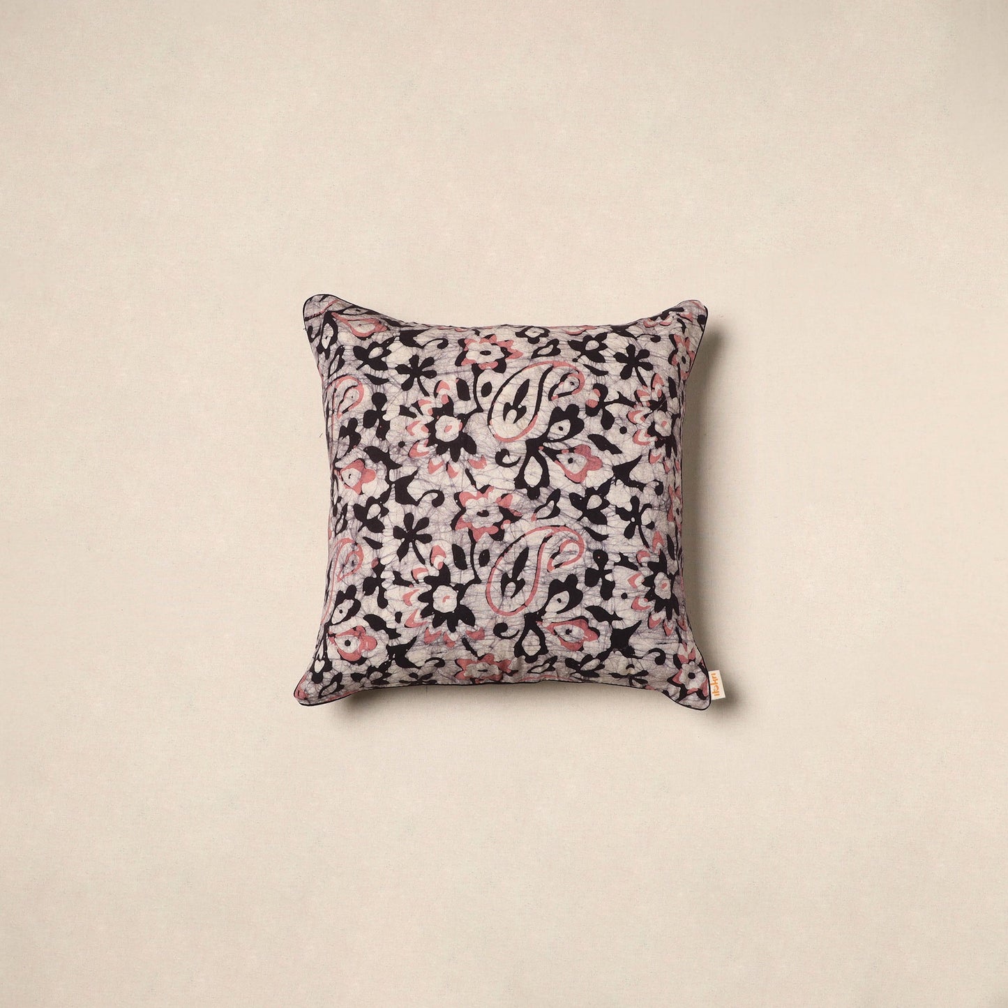 Pink - hand batik cotton cushion cover 18 - handcrafted