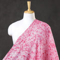 Buy Pink Pure Cotton Hand Batik Print Fabric