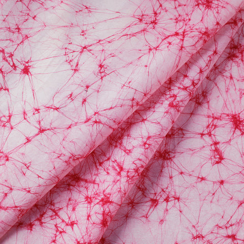 Pink - Hand Batik Print Cotton Fabric 03