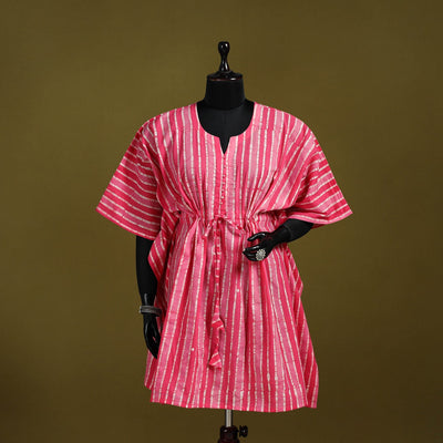 Hand batik cotton medium kaftan 33 - handcrafted