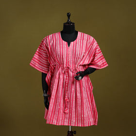 Hand batik cotton medium kaftan 33 - handcrafted