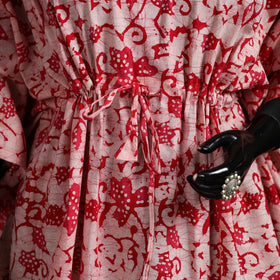 Hand batik cotton short kaftan 17 - handcrafted