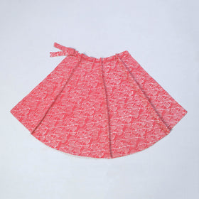 Pink - Hand Batik Print Cotton Wrap Around Skirt 28