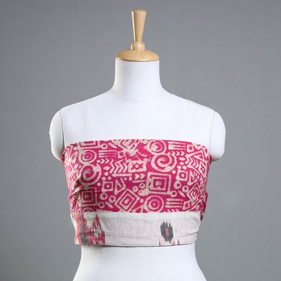 Pink - Hand Batik Printed Cotton Blouse Piece