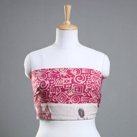 Pink - Hand Batik Printed Cotton Blouse Piece