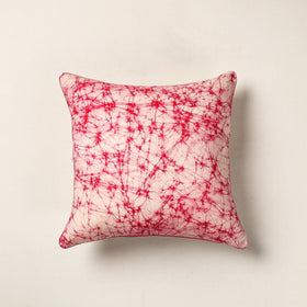 Pink Hand Batik Printed Cotton Cushion Cover