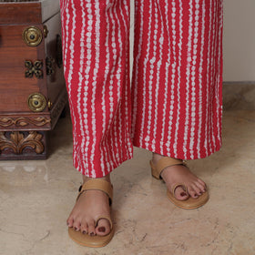  Hand Batik Printed Cotton Kurta with Palazzo & Dupatta Set 06 