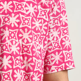 Buy Hand Batik Printed Cotton Men Half Sleeve Shirt 02 Online l iTokri.com