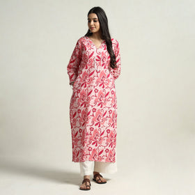 Hand Batik Printed kurta