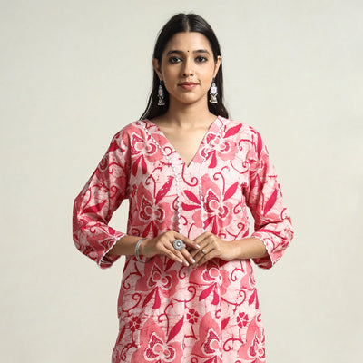 Hand Batik Printed kurta